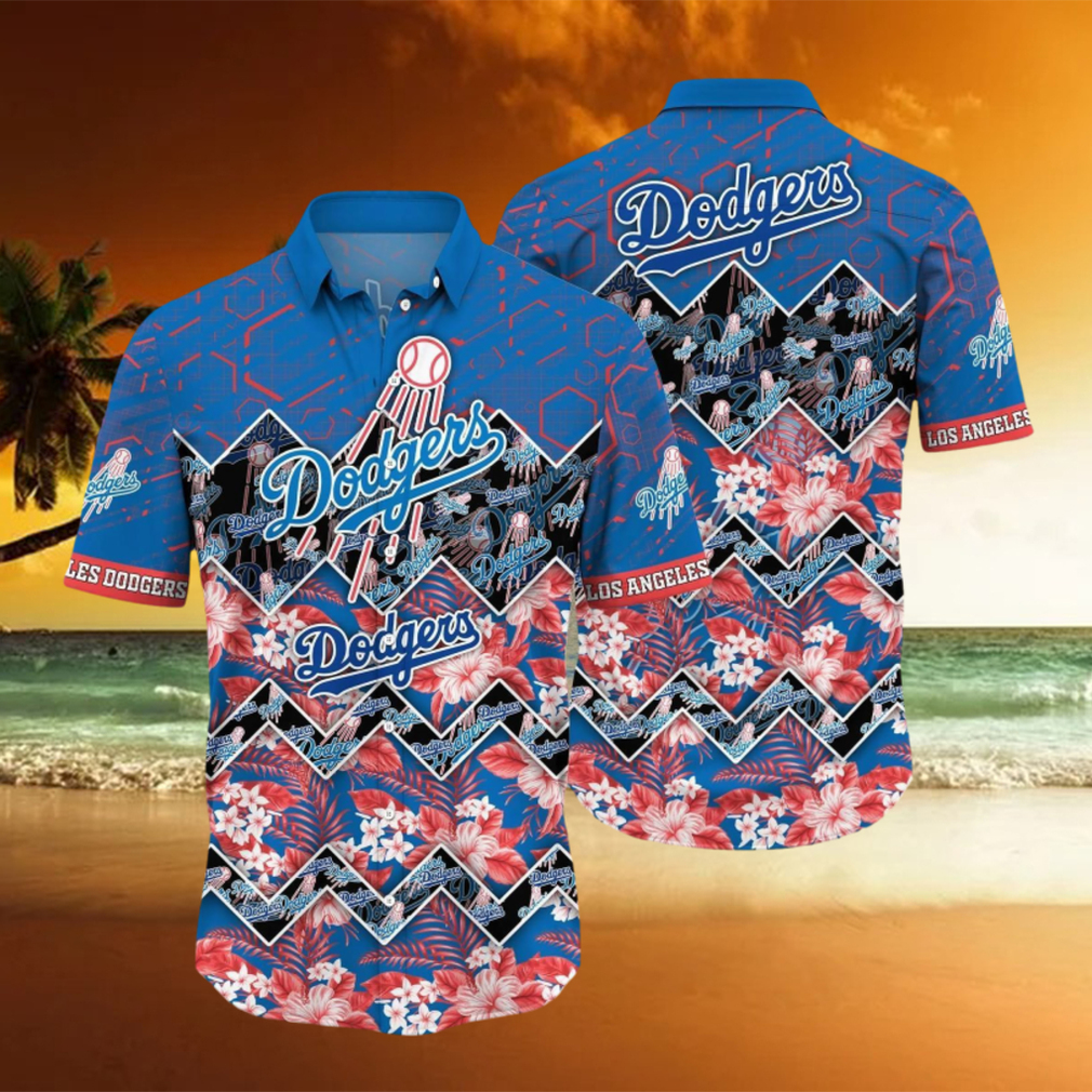 Los Angeles Dodgers Tropical 3D Hawaiian Shirt And Beach Shorts For Fans  Sport - teejeep