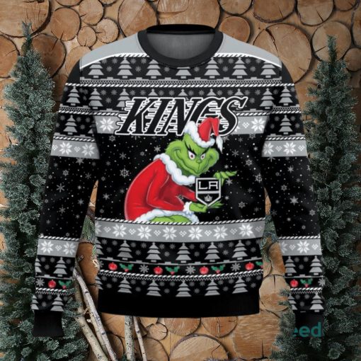 Los Angeles Kings Grinch AOP Ugly Christmas Sweater Christmas Gift For Men And Women