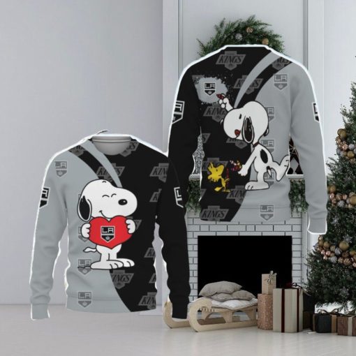 Los Angeles Kings Snoopy Cute Heart American Sports Team Ugly Christmas Sweater