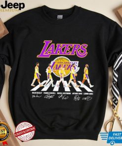 Los Angeles Lakers Abbey Road signatures shirt