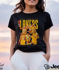 Los Angeles Lakers All Time Starting Five 2023 T Shirt