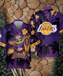 Los Angeles Lakers Baby Yoda National Basketball Association 2024 Hawaiian Shirt