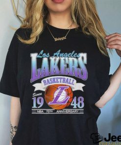 Los Angeles Lakers Basketball Since 1948 NBA 75th Anniversary LAL Fan Unisex T Shirt