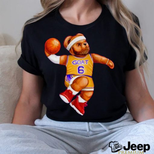 Los Angeles Lakers LeBron James GOAT bear shirt