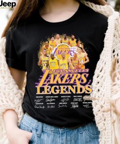 Los Angeles Lakers Legends Teams Kobe Bryant Kareem About Jabbar Shaquille O’neal Signature Shirt