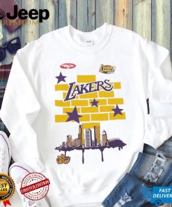 Los Angeles Lakers Mitchell & Ness x Tats Cru Hardwood Classics City T Shirt