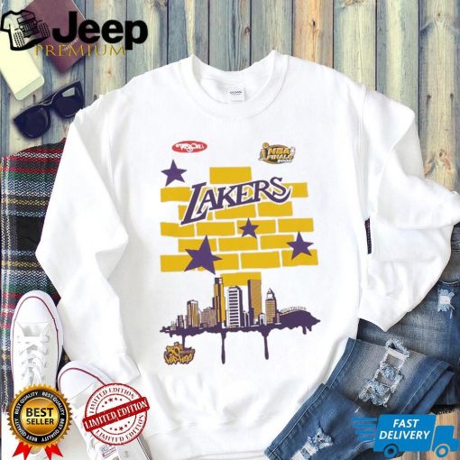 Los Angeles Lakers Mitchell & Ness x Tats Cru Hardwood Classics City T Shirt