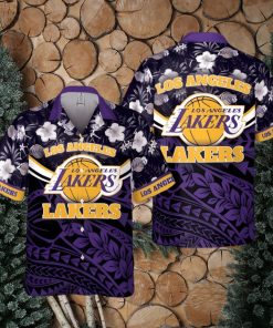 Los Angeles Lakers National National Basketball Association 2024 Polynesian Pattern Hawaiian Shirt