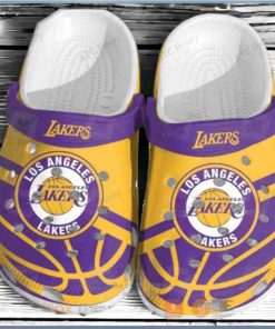 Los Angeles Lakers Purple Yellow Nba Crocs