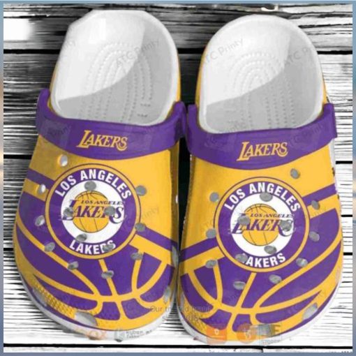 Los Angeles Lakers Purple Yellow Nba Crocs