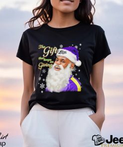 Los Angeles Lakers Santa LeBron James court kings the gift that keeps on giving Christmas shirt