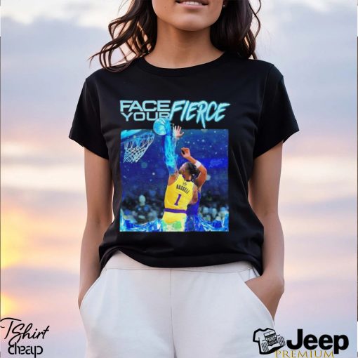 Los Angeles Lakers face your fierce D’Angelo Russell DLO ice dunk shirt