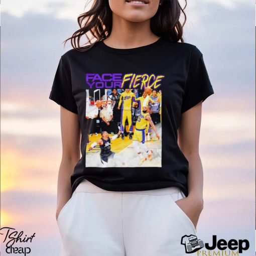 Los Angeles Lakers face your fierce flight number 23 takeoff shirt