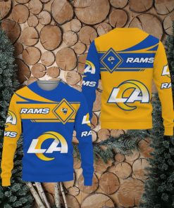 Los Angeles Rams American Sports Team Champions Sports Love Ugly Christmas Sweater Men And Women Gift For Fans Holidays