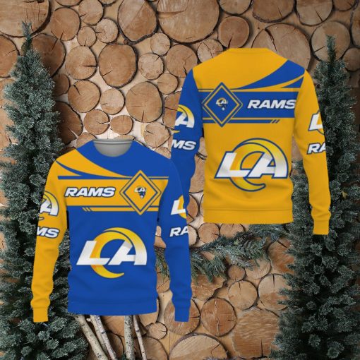 Los Angeles Rams American Sports Team Champions Sports Love Ugly Christmas Sweater Men And Women Gift For Fans Holidays