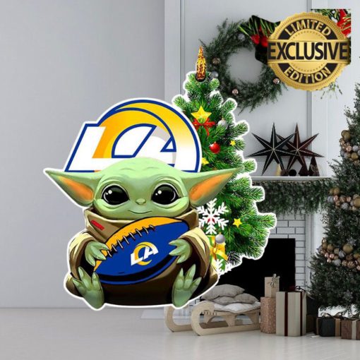 Los Angeles Rams Baby Yoda NFL Christmas Tree Decorations Ornament