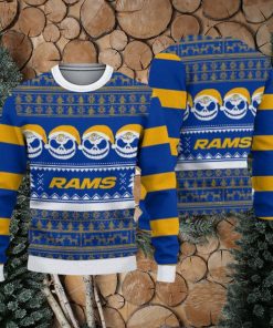 Los Angeles Rams Christmas Reindeer Pattern Limited Edition Ugly Sweater