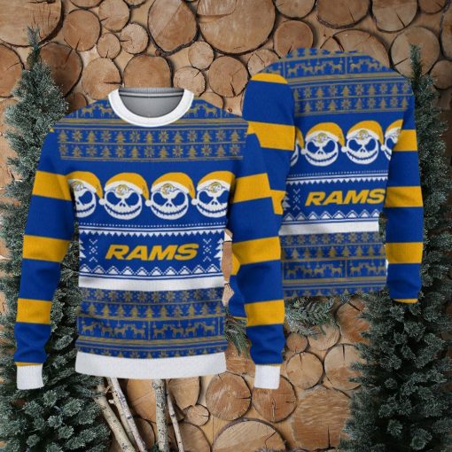 Los Angeles Rams Christmas Reindeer Pattern Limited Edition Ugly Sweater