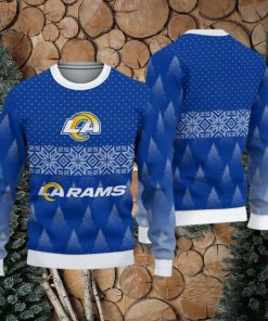 Los Angeles Rams Fans Pattern Traditional Knitted Christmas Sweater