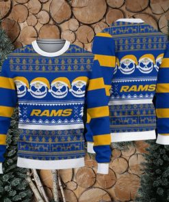 Los Angeles Rams Fans Reindeer Pattern Ugly Christmas Sweater Gift