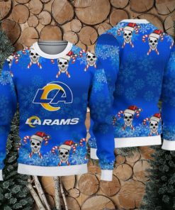 Los Angeles Rams Fans Skull Family Knitted Christmas Sweater