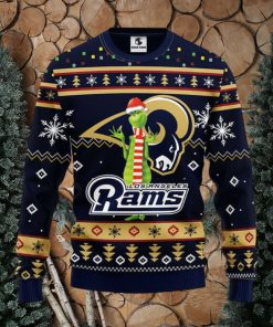 Los Angeles Rams Funny Grinch Christmas Ugly Sweater