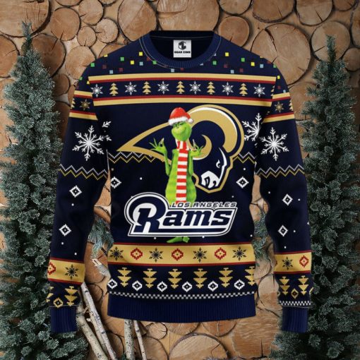 Los Angeles Rams Funny Grinch Christmas Ugly Sweater