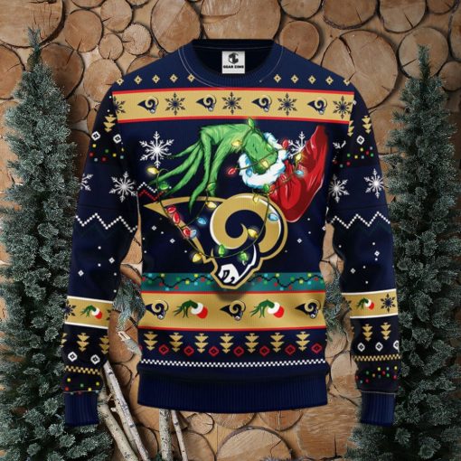 Los Angeles Rams Grinch Christmas Ugly Sweater