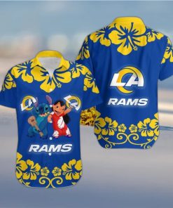 Los Angeles Rams Lilo And Stitch Hawaiian Shirt Holiday Gift For Christmas