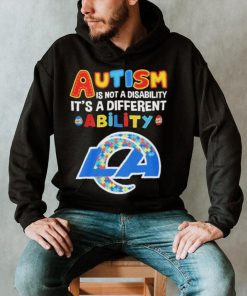Los Angeles Rams NFL Autism Is Not A Disability 2024 Shirt