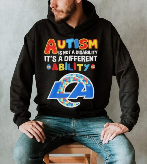 Los Angeles Rams NFL Autism Is Not A Disability 2024 Shirt