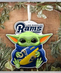 Los Angeles Rams NFL Baby Yoda Star Wars Christmas Ornament