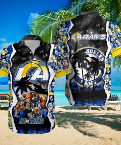 Los Angeles Rams NFL Hawaiian Shirt Custom Name 3D All Over Printed Hawaii Shirt