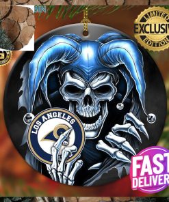 Los Angeles Rams NFL Skull Joker 2023 Holiday Gifts Christmas Decorations Ornament