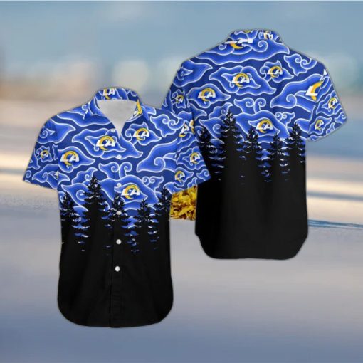 Los Angeles Rams Ninja Cloud Blackest Hawaiian Shirt Holiday Gift For Halloween