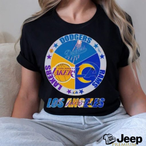 Los Angeles Team Sport Los Angeles Dodgers Los Angeles Lakers And Los Angeles Rams 2023 Shirt