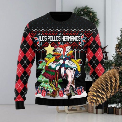 Los Pollos Hermanos Knitted Xmas Black Sweater For Men Women