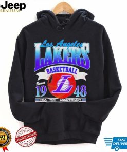 Los angeles Lakers basketball since 1948 NBA 75th anniversary shirt