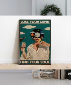 Lose Your Mind Find Your Soul Vintage Poster, Lose Your Mind Print, Vintage Music Inspired Wall Art, Retro Poster Print, Music Retro Poster