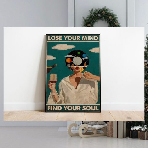 Lose Your Mind Find Your Soul Vintage Poster, Lose Your Mind Print, Vintage Music Inspired Wall Art, Retro Poster Print, Music Retro Poster