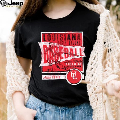 Louisiana Lafayette Ragin’ Cajuns Baseball Jigue Moore Field at Russo Park retro shirt