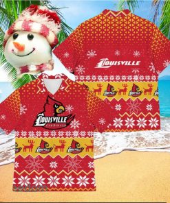 Louisville Cardinals Best Ugly Christmas 3D Hawaiian Shirt Printed Fans Gift For Family Holidays