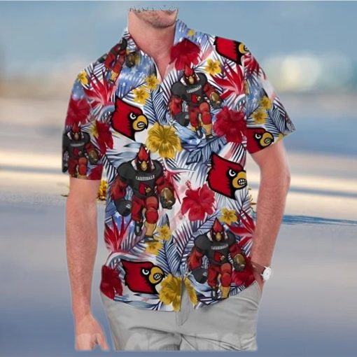 Louisville Cardinals Coconut Aloha Hawaiian Shirt