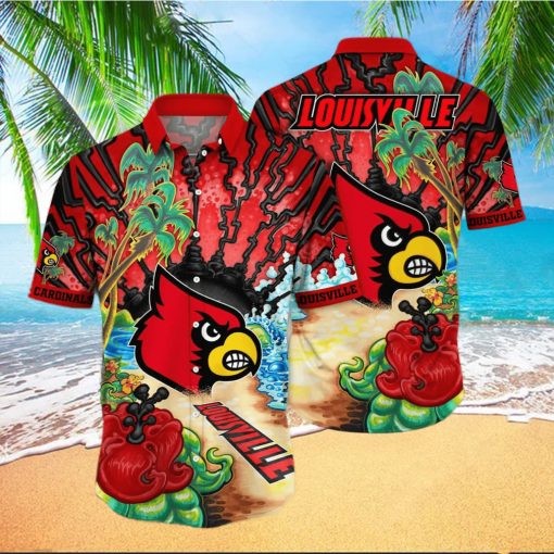 Louisville Cardinals NCAA Hawaiian Shirt Beach Gift For Friend