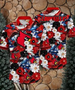 Louisville Cardinals NCAA2 Hawaii Shirt Independence Day