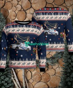 Louisville Metro Police Department LMPD Ford Police Interceptor Car Christmas AOP Ugly Sweater