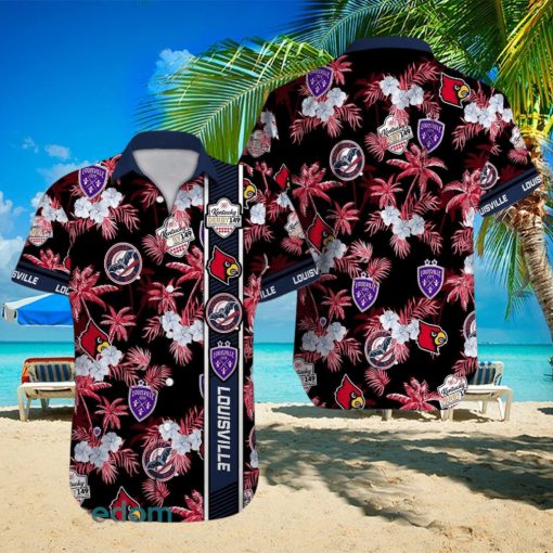 Louisville States Beach Lover Gift Aloha Hawaiian Shirt Sport Teams Summer Gift Shirt