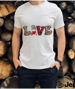 Love Gnome Leopard Print Valentines Day T Shirt