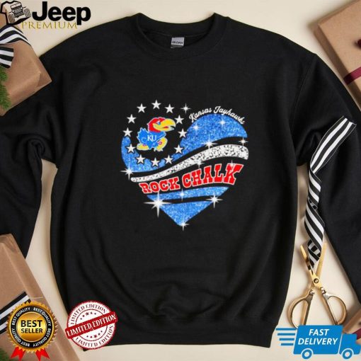 Love Kansas Jayhawks rock chalk shirt