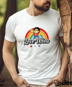 Love wins rainbow color cute shirt